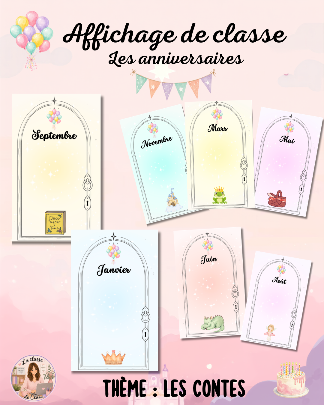 Affichage de classe : les anniversairesย Affichage de classe : les anniversairesย